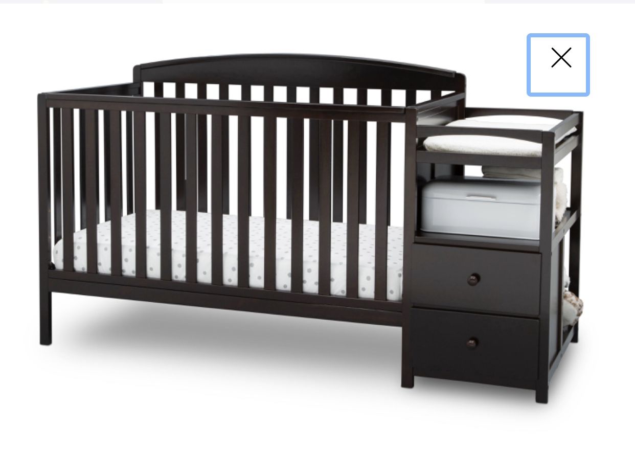 Crib and changer