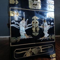 1980s Chinoiserie Jewelry Box