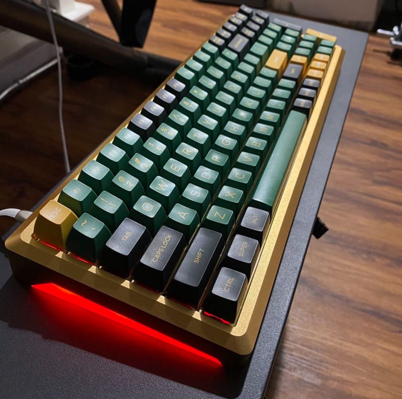 Gold Custom Mechanical Keyboard