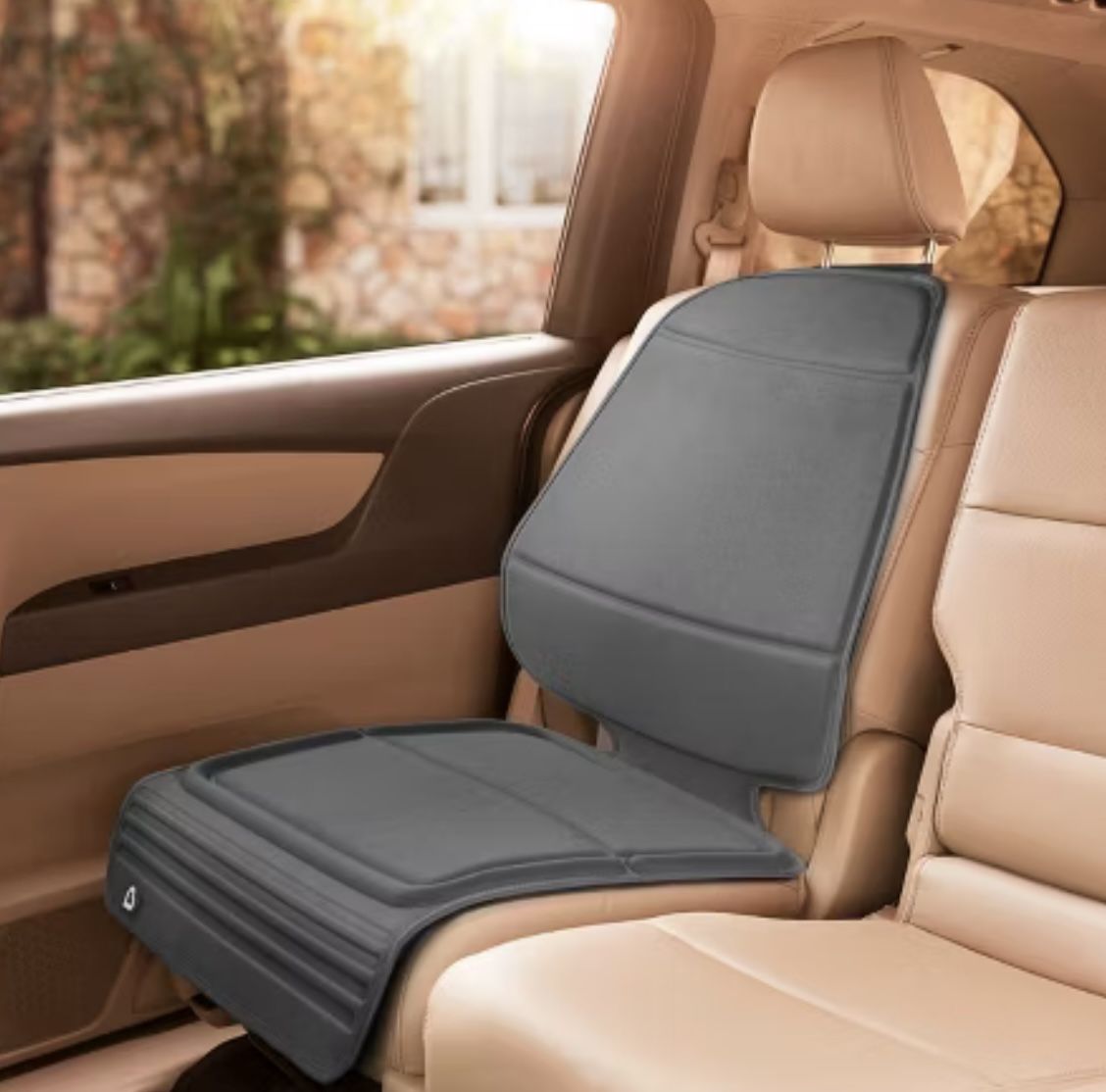 Munchkin Elite Seat Guardian Car Seat Protector, Crash Test Approved - Dark Gray