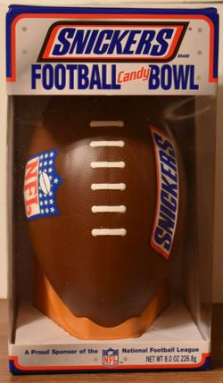 Snickers Football Candy Bowl