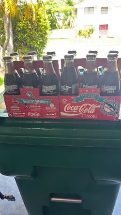1993 &94 Marlins Coca Cola bottles
