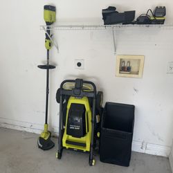 Ryobi Electric Mower & Weed Wacker 