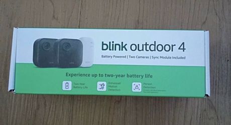 Blink Outdoor 4 Kit with 2 Cameras and Sync Module Included