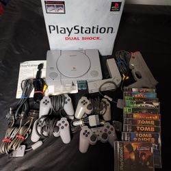 Playstation 1 Console Video Games Lot