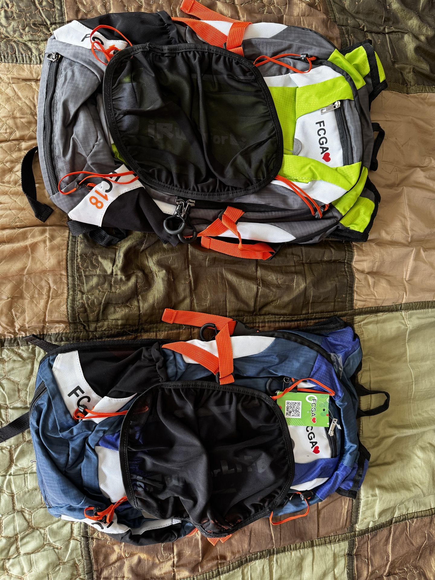 Two Hydration Backpacks