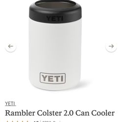 White Yeti 12oz Colster Can Coolers