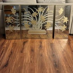 Vintage Set Of 3 Retro Decor Picture By Turner Wall Mirrors