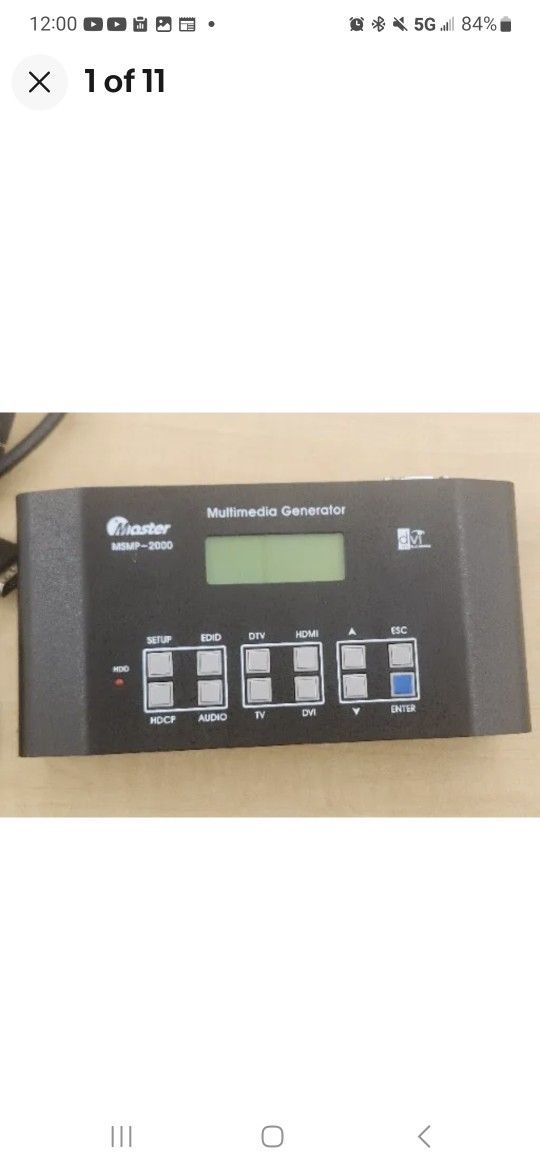DVI MASTER MSMP 2000 Multimedia Generator GREAT CONDITION, SEE PICTURES! AMAZIN!