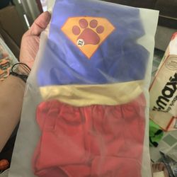 Super Woman Dog dress With Paw 