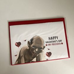 LOTR Gollum Valentine’s Day Card