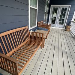 Wooden Complete Patio Set