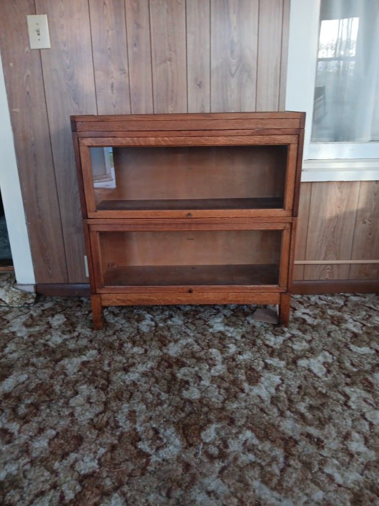 Early 20th C Shaw Walker Showcase/bookcases