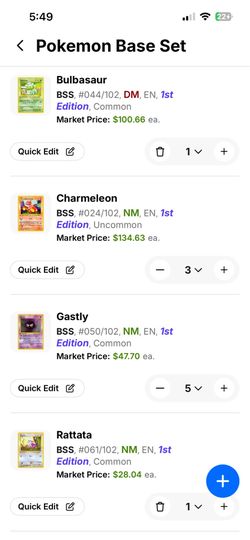 First Edition Pokemon Cards Shadowless, Charmander, Squirtle, Bulbasaur & More!