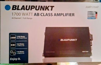 Blaupunkt 1700 watts 4 Ch Amplifier Brand New In The Box