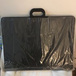 Portfolio Faux Leather Zipper Top Bag 20”/26”