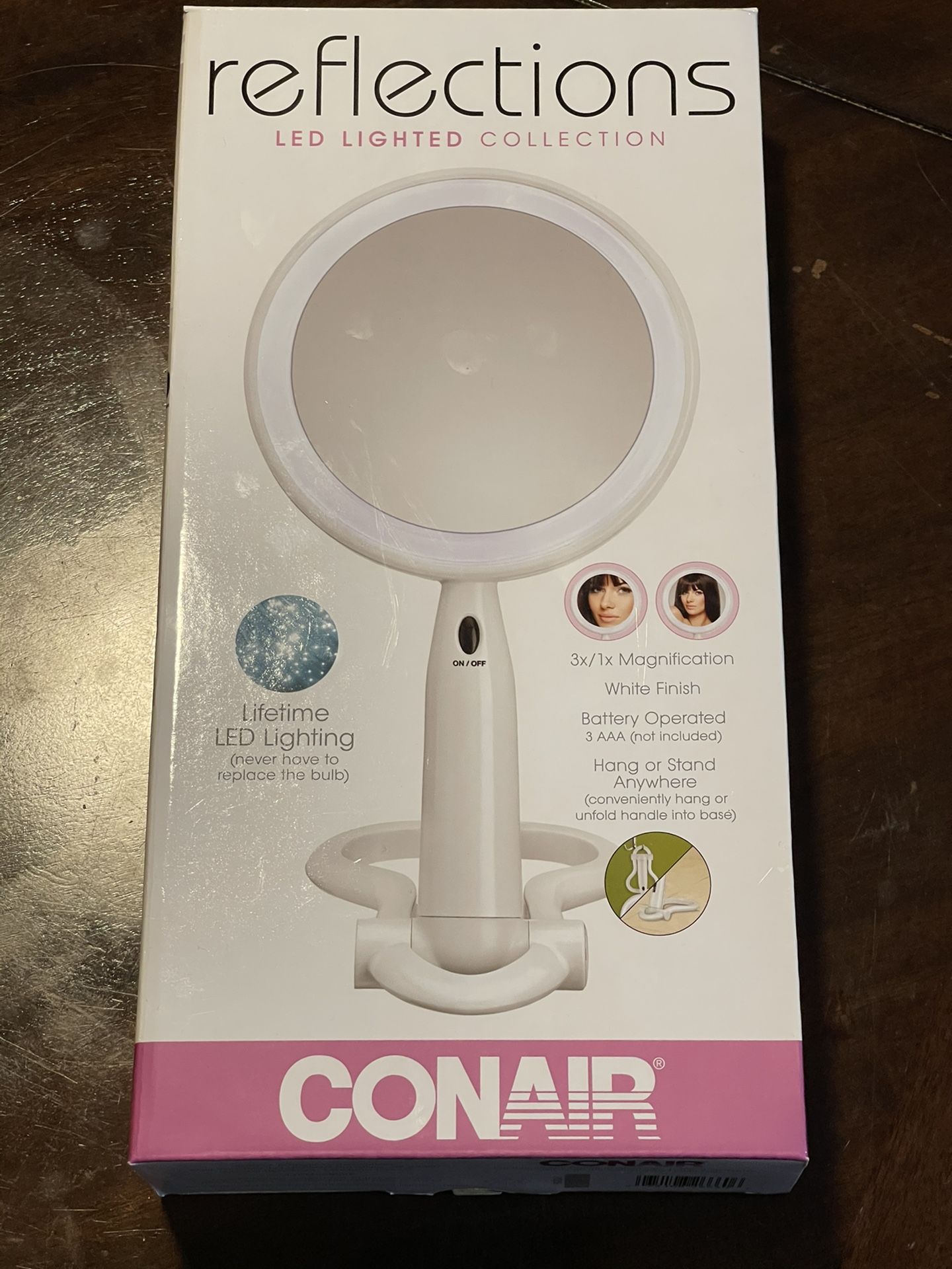 Conair 3X Magnification Mirror With Led Lights
