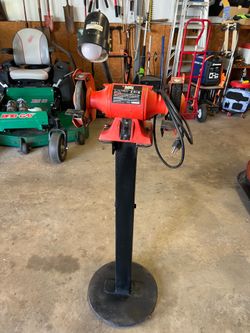 Black and Decker 6” bench grinder with heavy duty stand
