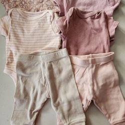 Cloud Island Newborn Pre-owned Short Sleeve Undershirts & Bottoms