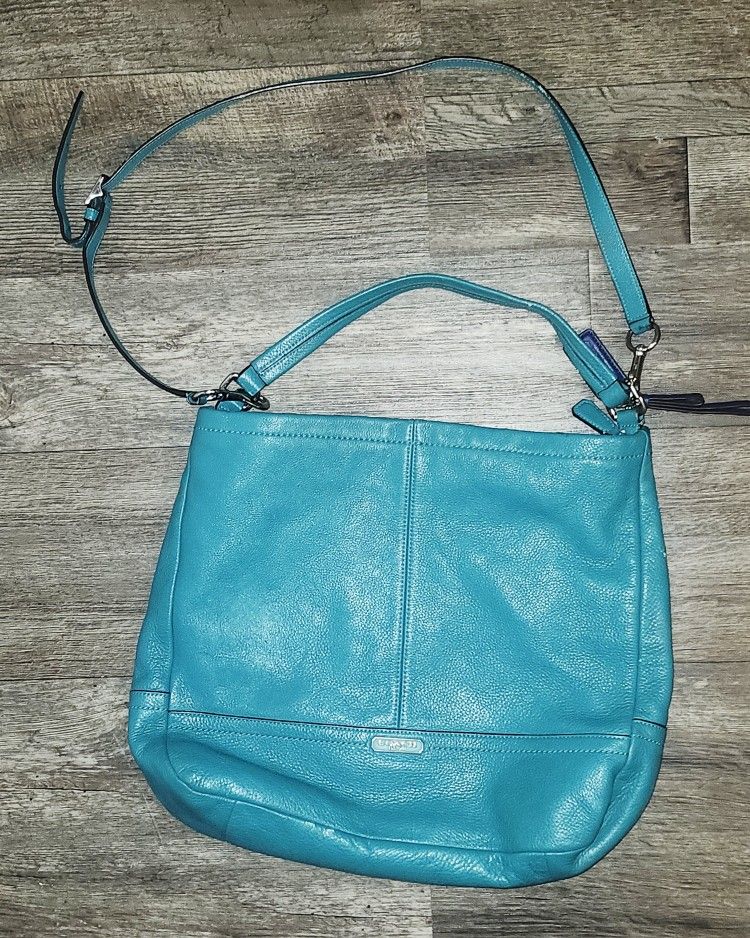 COACH Park Hobo Leather Shoulder Bag "Ivy Green "