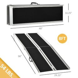 8 footer ramp multiple fold aluminum