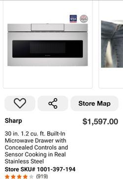 Sharp 30-Inch Built-In Microwave Drawer Stainless Steel