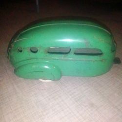 Antique toy Wyandotte Toys all metal pressed Steel 1930's Trailer Airstream for sale