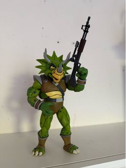 Teenage Mutant Ninja Turtles Triceraton Neca Cartoon Turtles