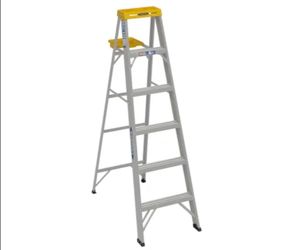 6 ft. Aluminum Step Ladder (10 ft. Reach Height) with 250 lb. Load Capacity