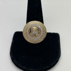 GENTLEMAN RING 10KT YG, .44ctw NATURAL DIAMOND, 10.1 GRAMS, SIZE 9.5 