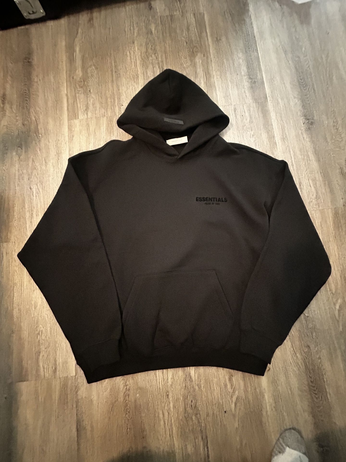 Black Essentials Hoodie Size XL