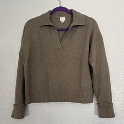 A New Day Women’s Pullover Ribbed Sweater Size Small Oatmeal Beige Tan Super Soft