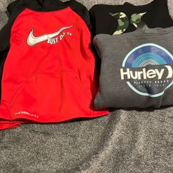 Nike & Hurley Sweatshirts Size 6/7
