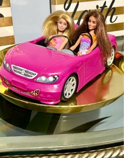 Barbie Convertible Toy & 2 Beach Barbie Dolls