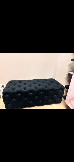 Velvet couch/ottoman/bench