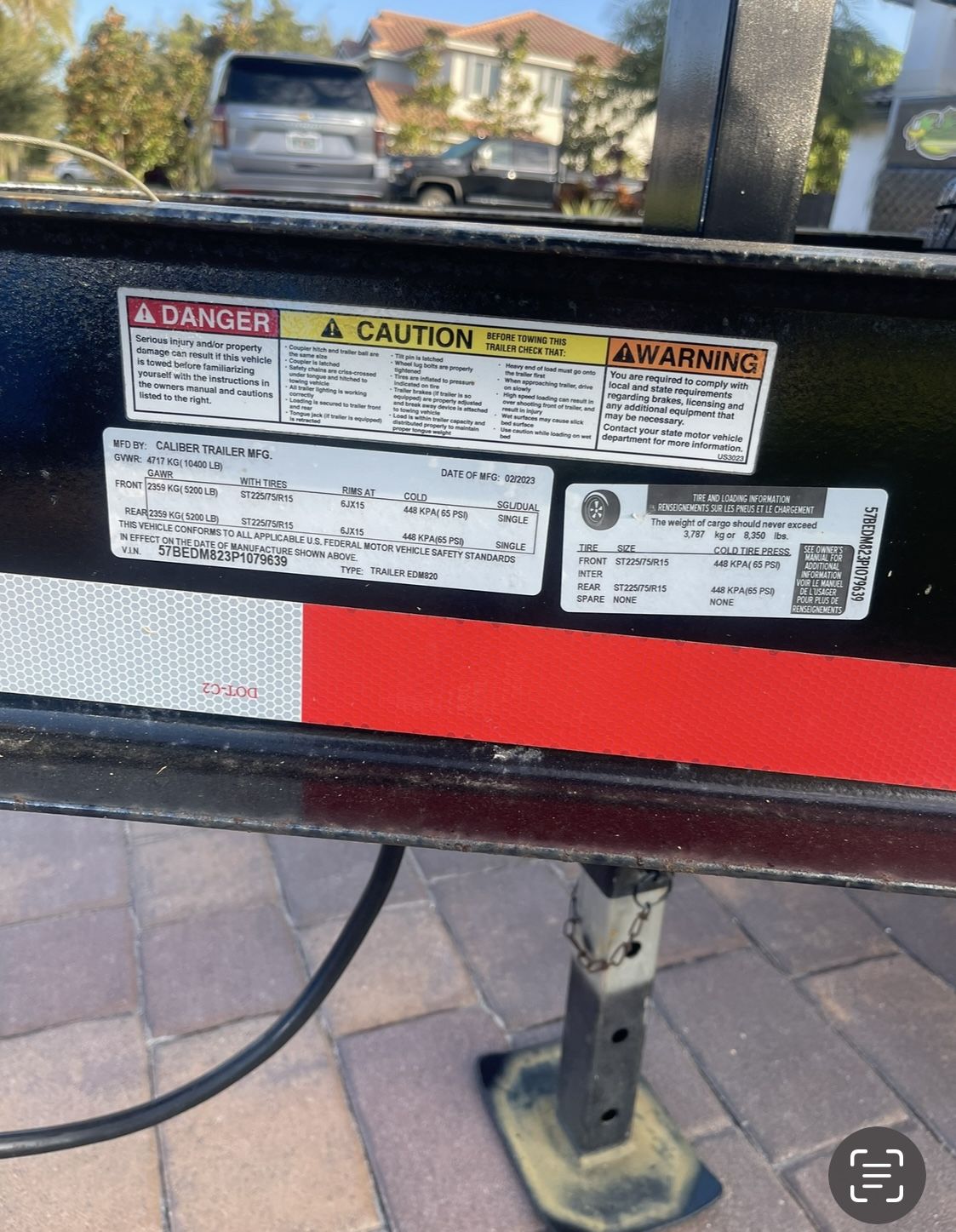 Caliber 23’ Double Axel Trailer