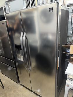 42” LG Studio side by side built  in counter depth refrigerator Wi-Fi