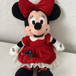 Disney Minnie Mouse December Blue Topaz Birthstone 10” Bean Bag Plush