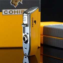 Jet Flame 3 Torch Butane Cigar Lighter And Punch 2 In 1