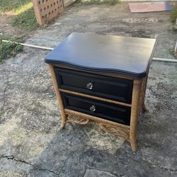 Vintage Henry Link Wicker Dresser 