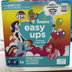 Pampers Easy Ups Training Pants 5T-6T, 46 Count