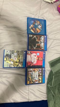 PS4 Game Bundle – GTA V, COD Black Ops 3, FIFA