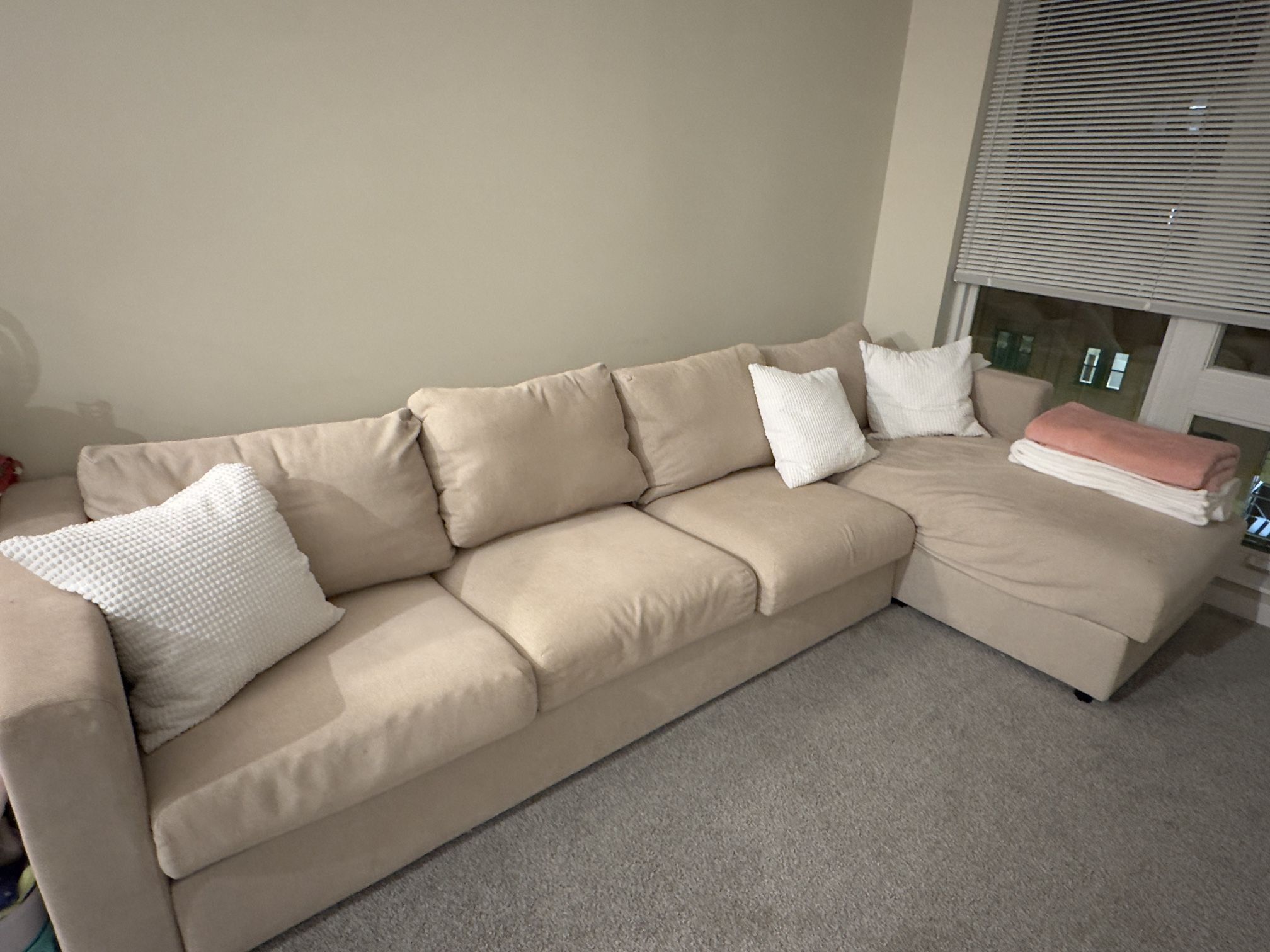 IKEA Finnala 4-Seat Sectional with Chaise