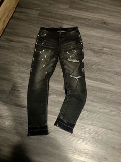 Purple jeans black