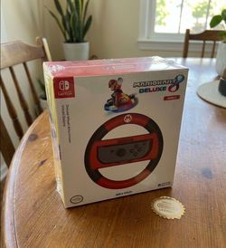 NEW HORI Nintendo Switch Mario Kart 8 Deluxe Wheel - Mario Edition (Factory Sealed)