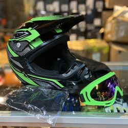 Kids Helmet Youth Dot Off Road Dirt Bike Motorcycle Helmet Bundle $80