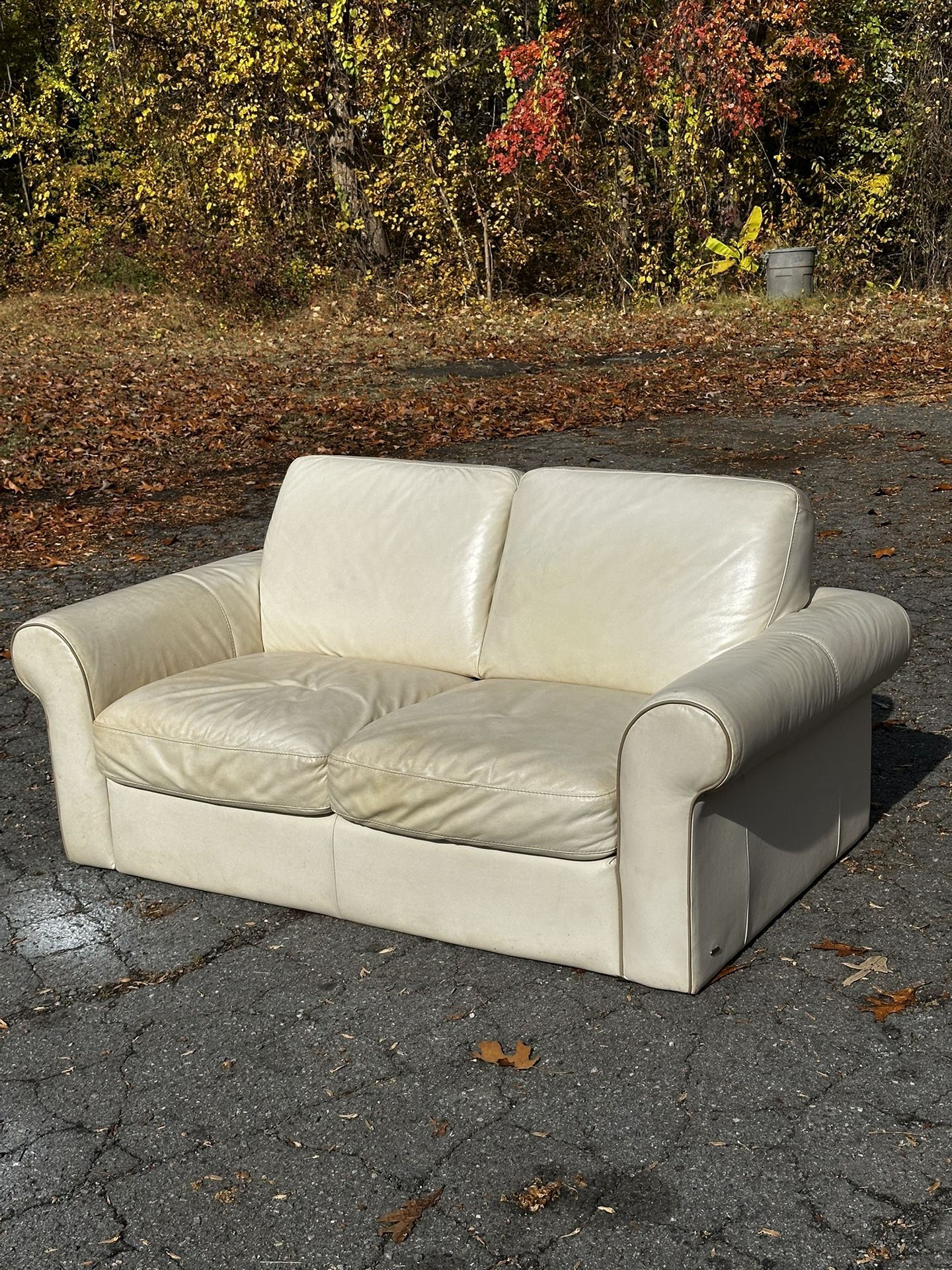 Clean leather couch
