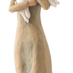 Willow Tree Peace on Earth Figurine Girl Lamb 2002 Susan Lordi Demdaco