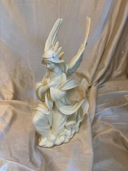 White Angel Figurine with Wings