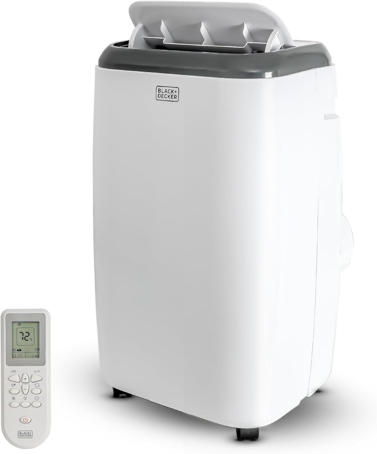 Black+Decker Portable Air Conditioner, 5,000 Btu Sacc/Cec (8,000 Btu Ashrae 128) for Rooms up to 350 Sq. Ft. - White